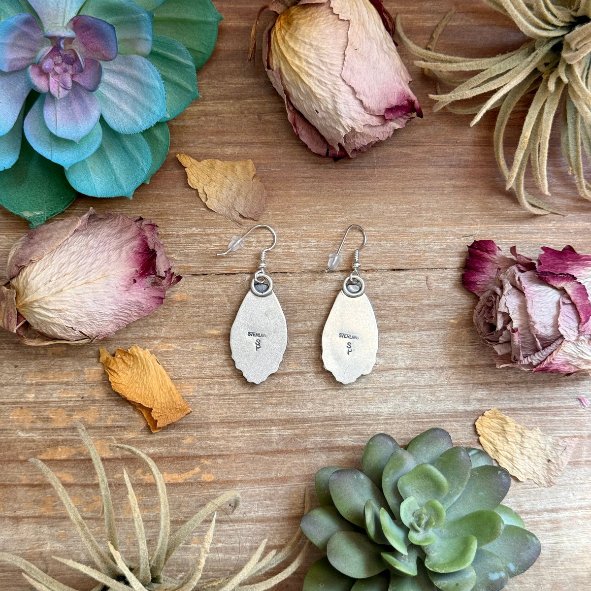 SS Wild Horse Jasper Dangle Earrings by Shay Pfeiffer