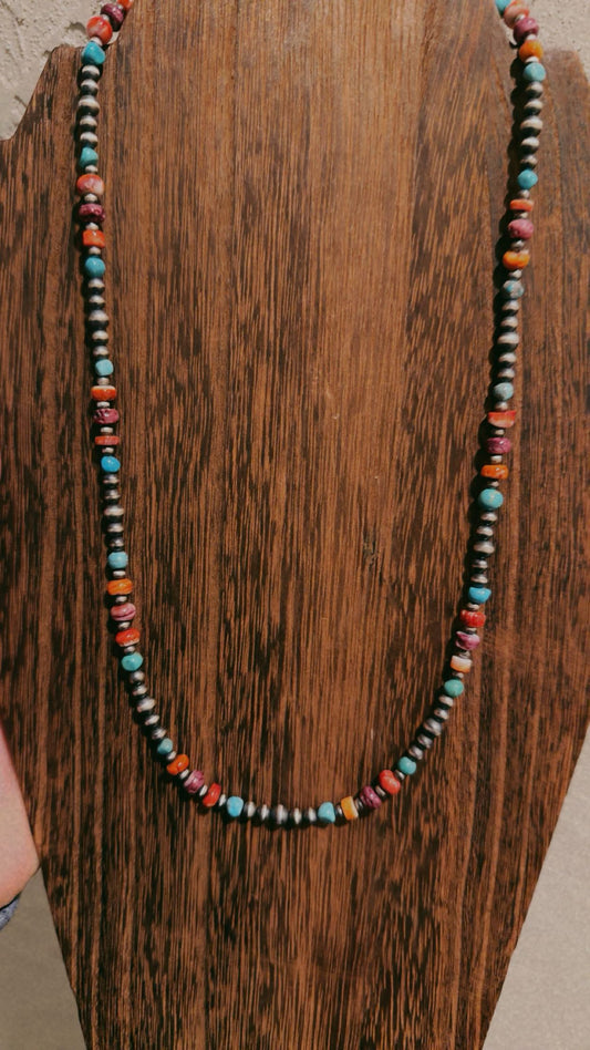 BEST SELLER!! Spiny/turquoise mix 4MM/5MM (14-36")