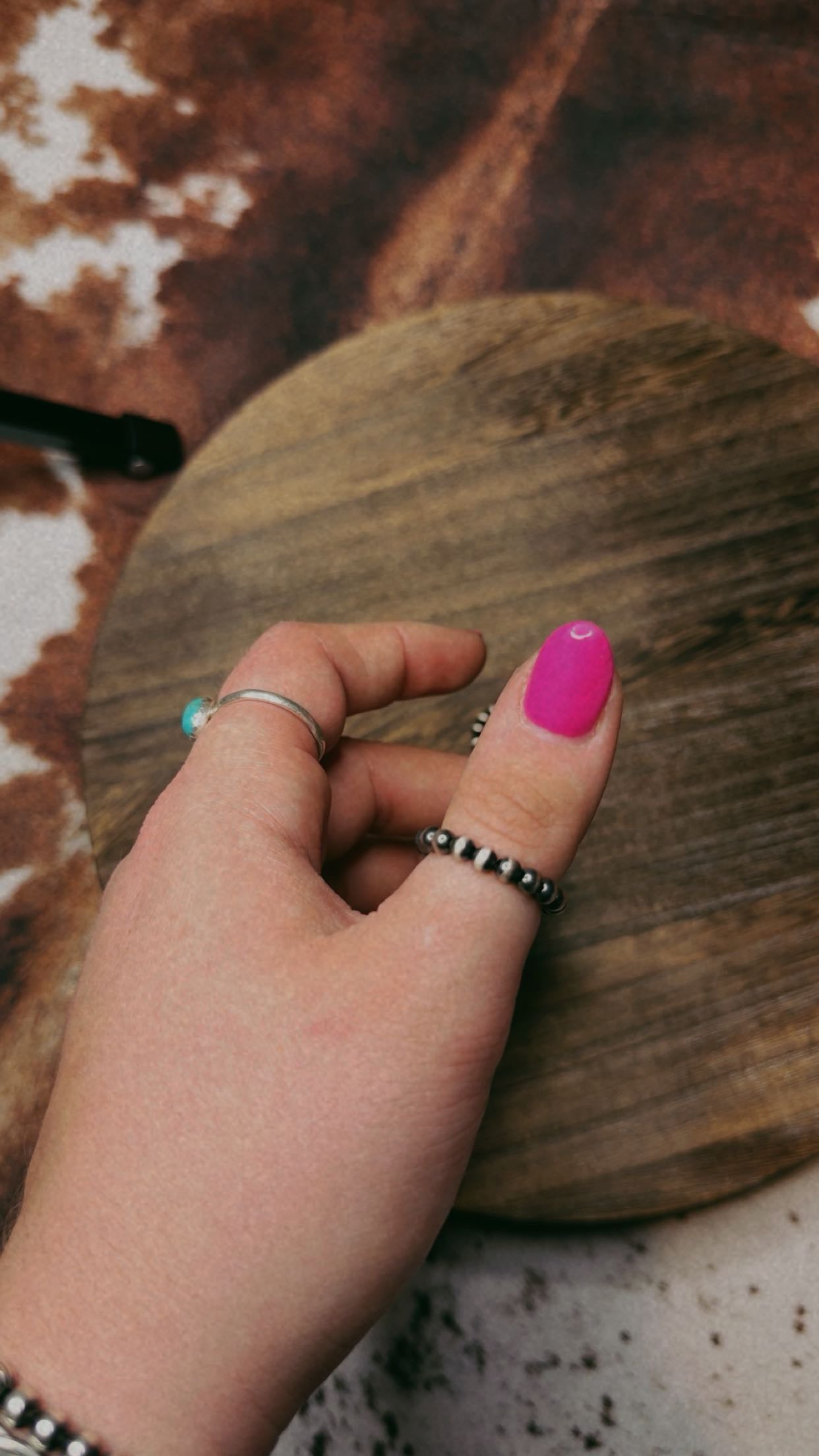 4MM pearl stretch ring