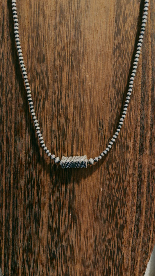 3MM/4MM barrel bead (16-18”)