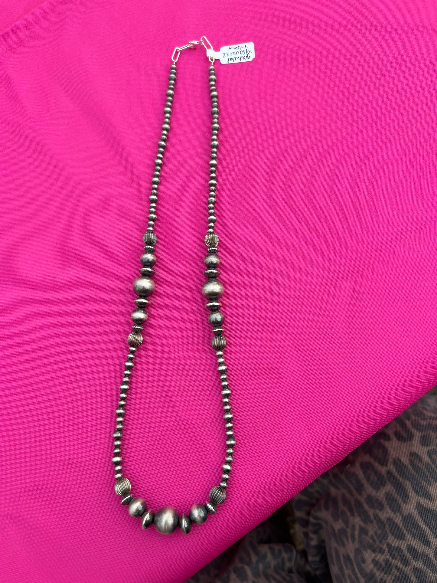 20” 4-12MM with fluted beads