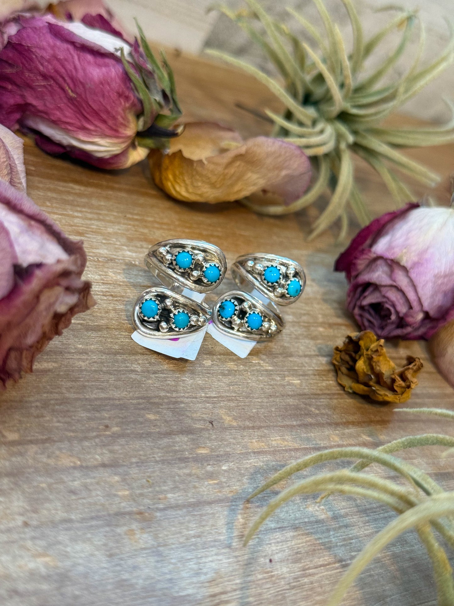 Kingman Turquoise Sterling Silver Ring – Size 8