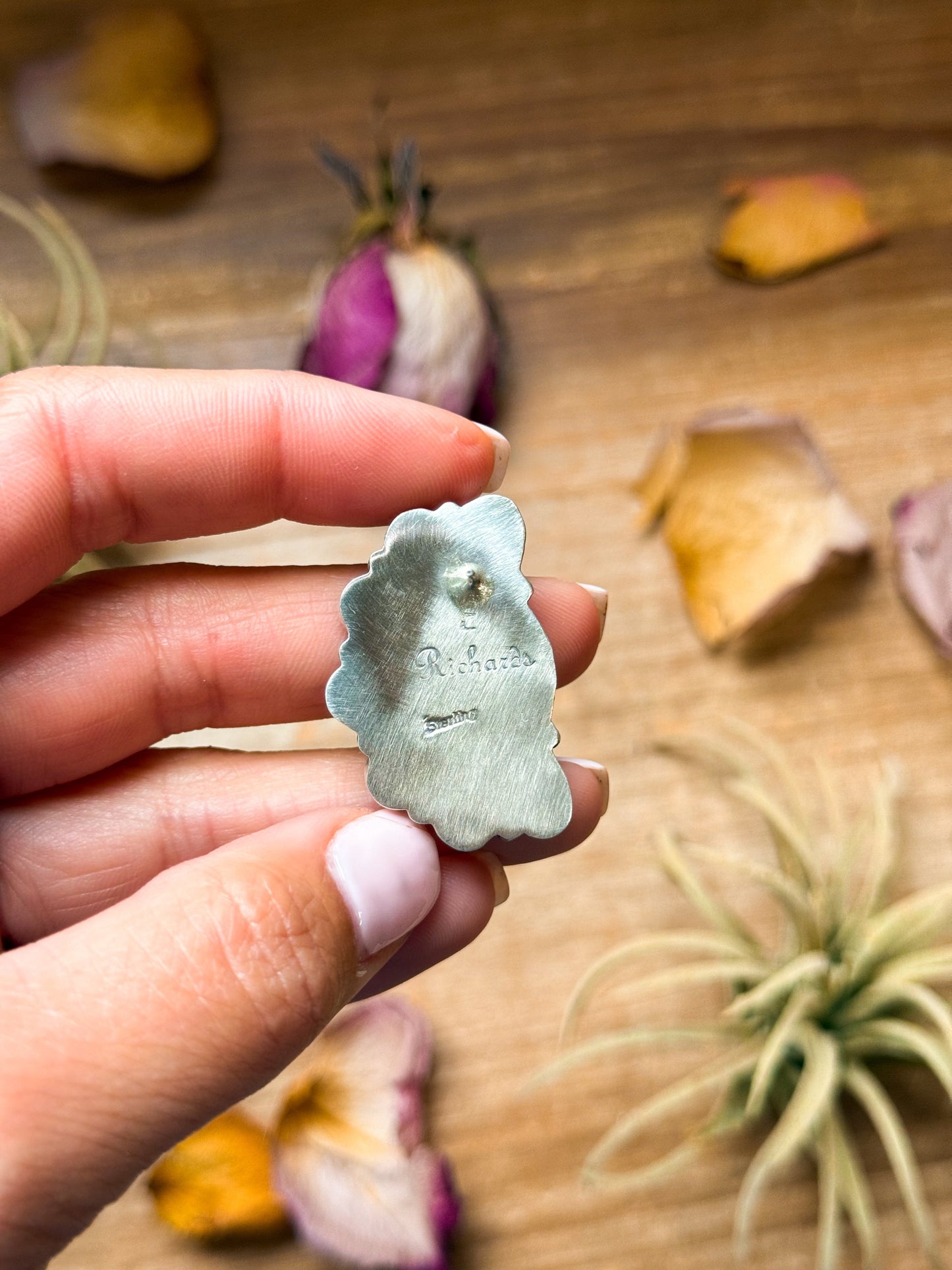 SS Kingman Turquoise Half Cluster Earrings – Native Made