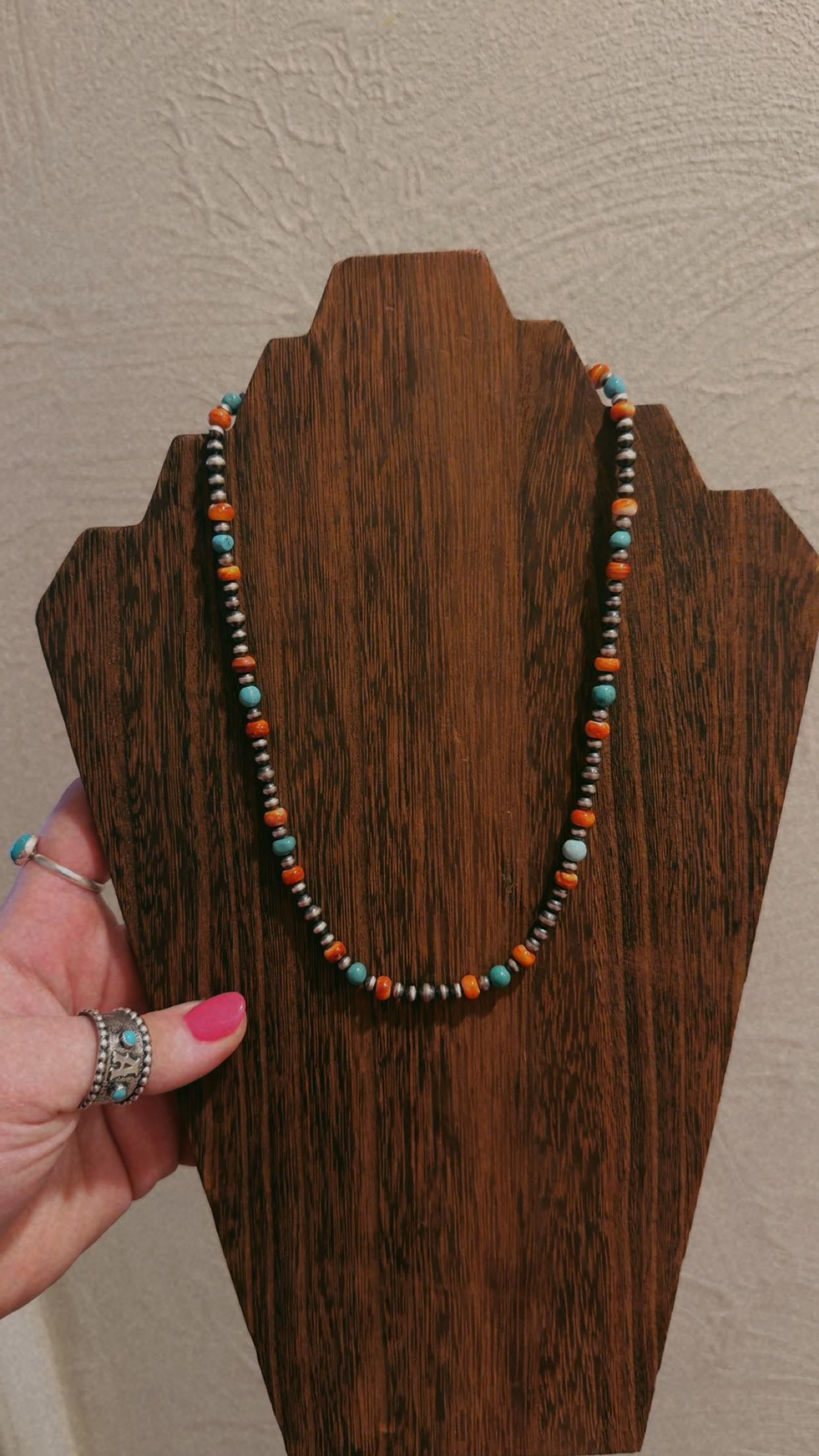 Turquoise and Orange Spiny (14-32”)