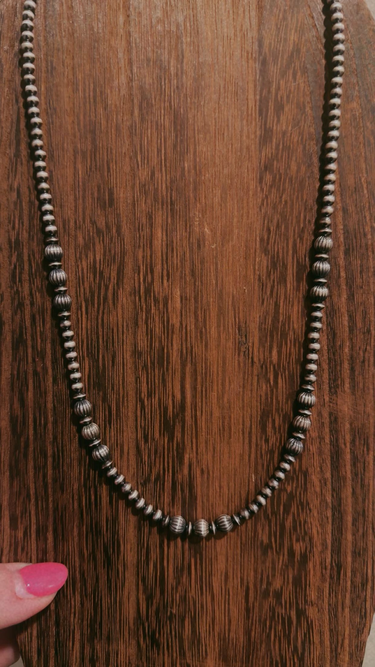 4-6MM with fluted beads (16”-24”)