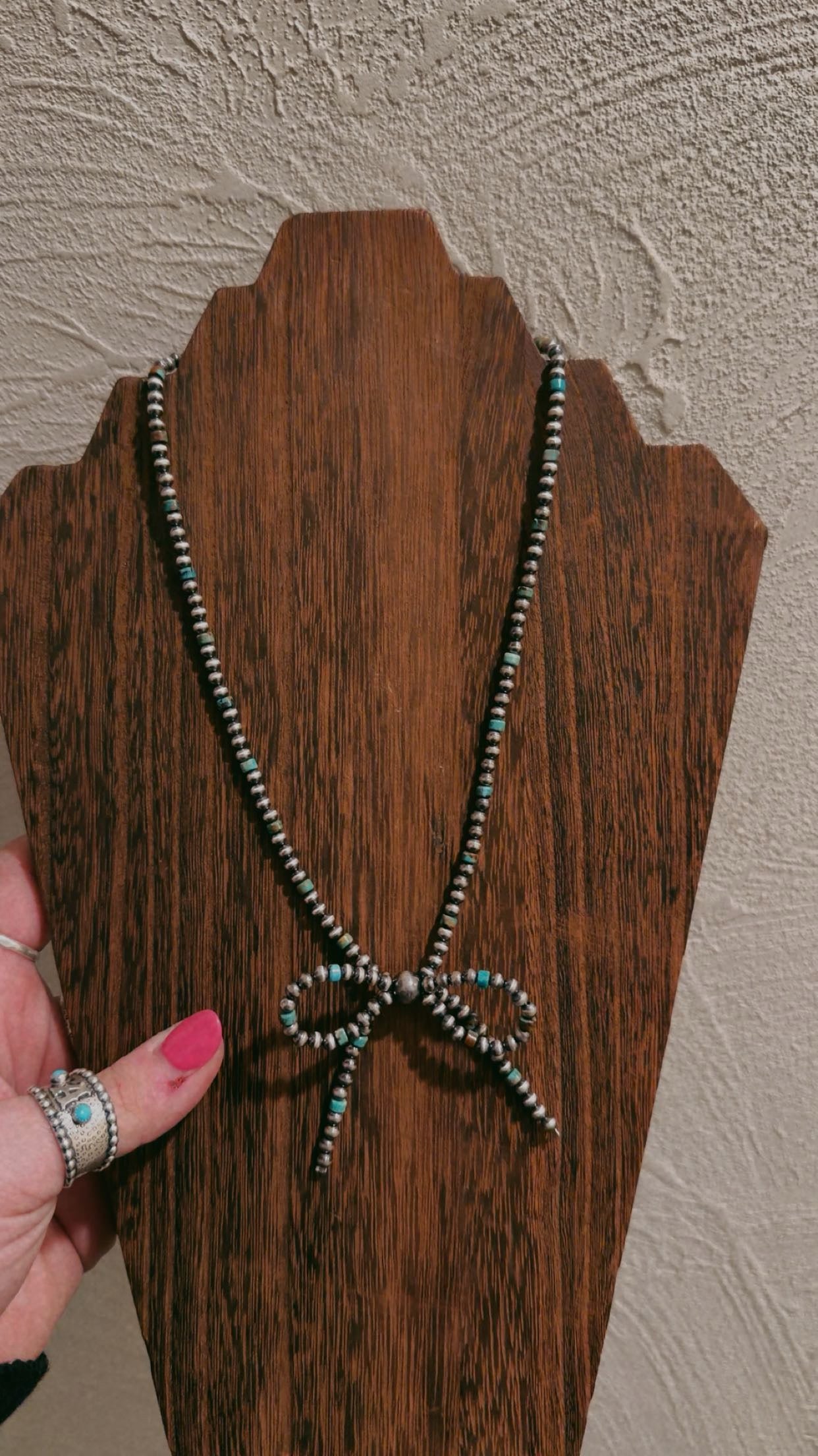 18" 4MM/5MM bow necklace - RTS