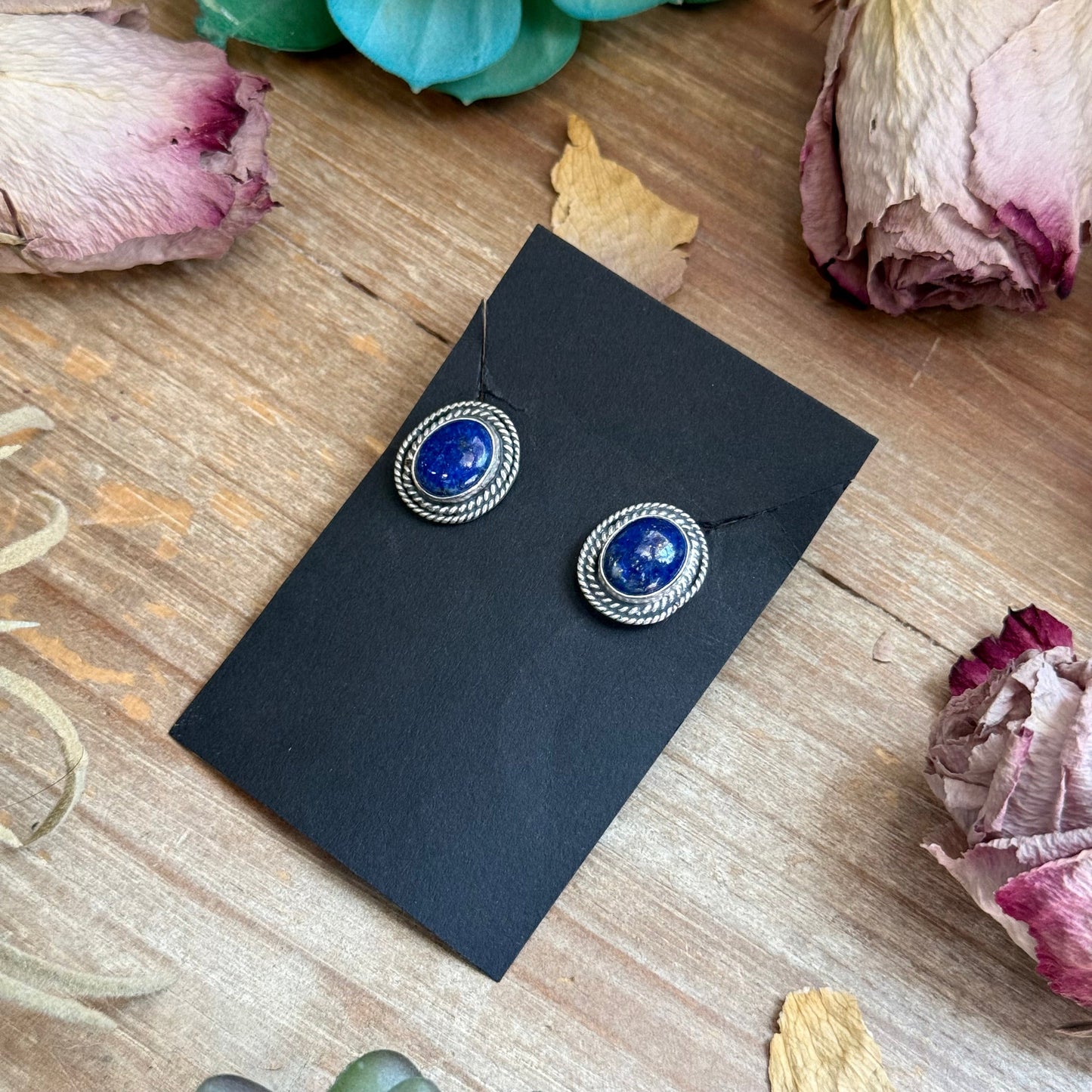 SS Lapis Lazuli Stud Earrings by Shay Pfeiffer