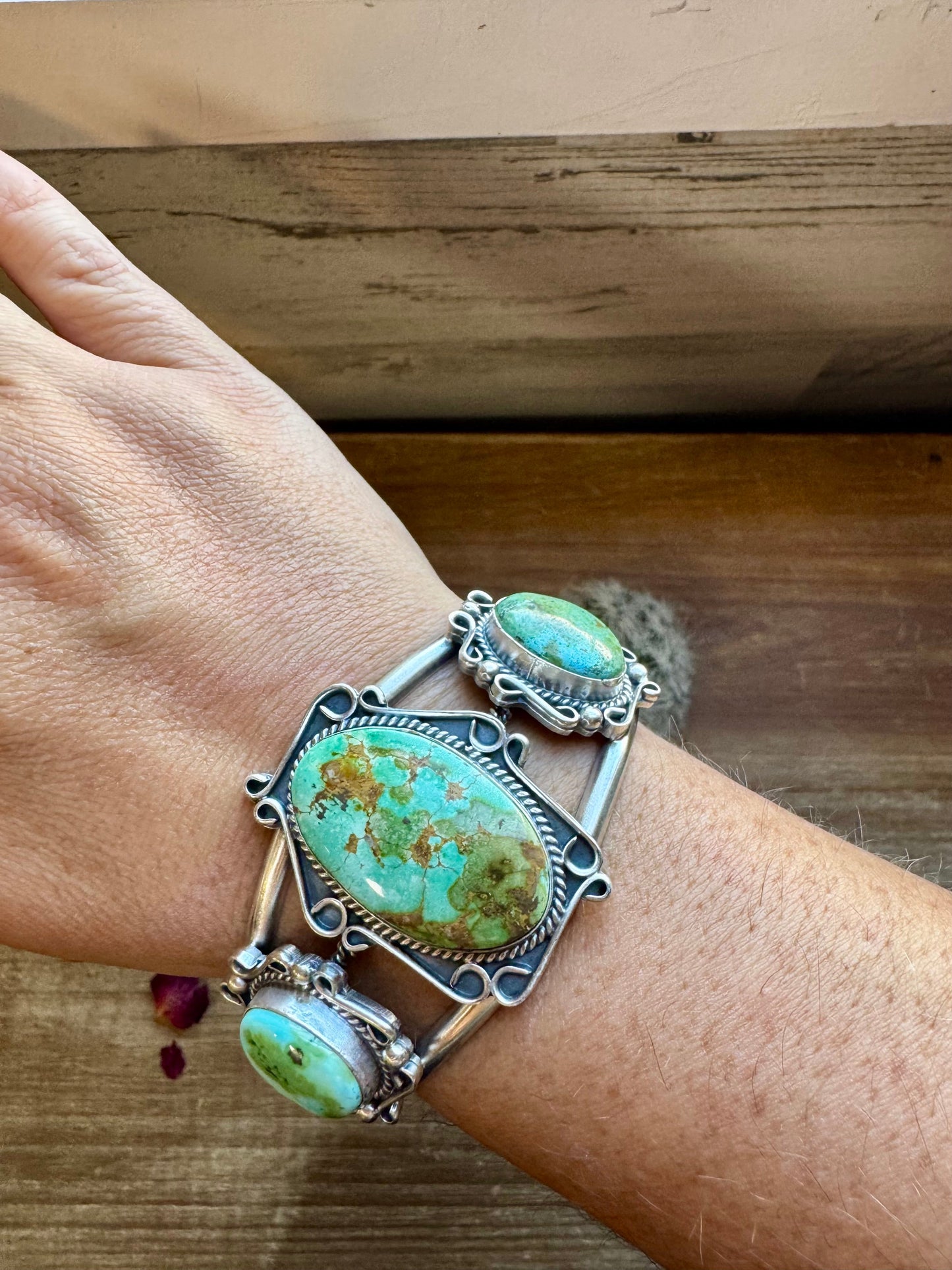 SS Cuff with Sonoran turquoise