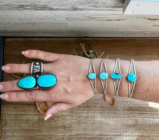 Sonoran Gold Turquoise Cuff – Sterling Silver