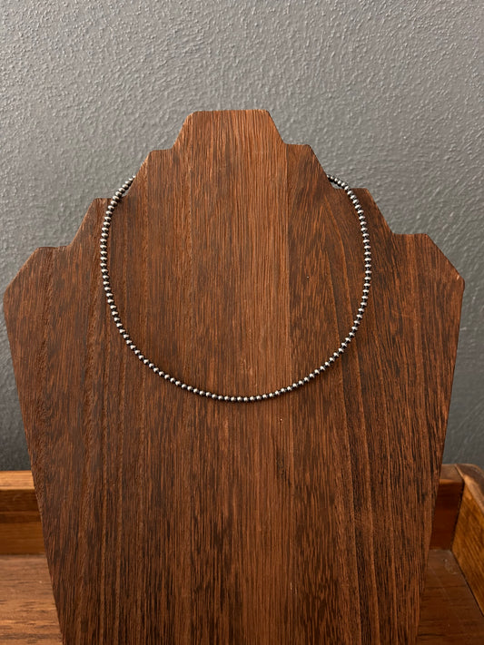 3MM Sterling Silver Pearls - 14" to 32"