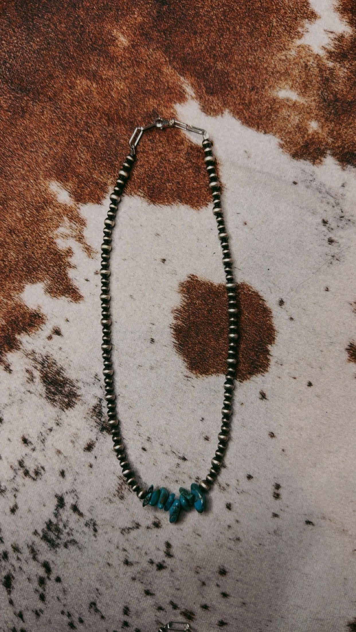 4MM/5MM with turquoise chips (16-18”)