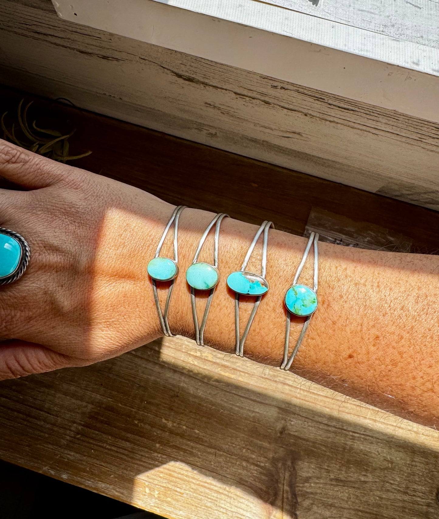 Sonoran Gold Turquoise Cuff – Sterling Silver