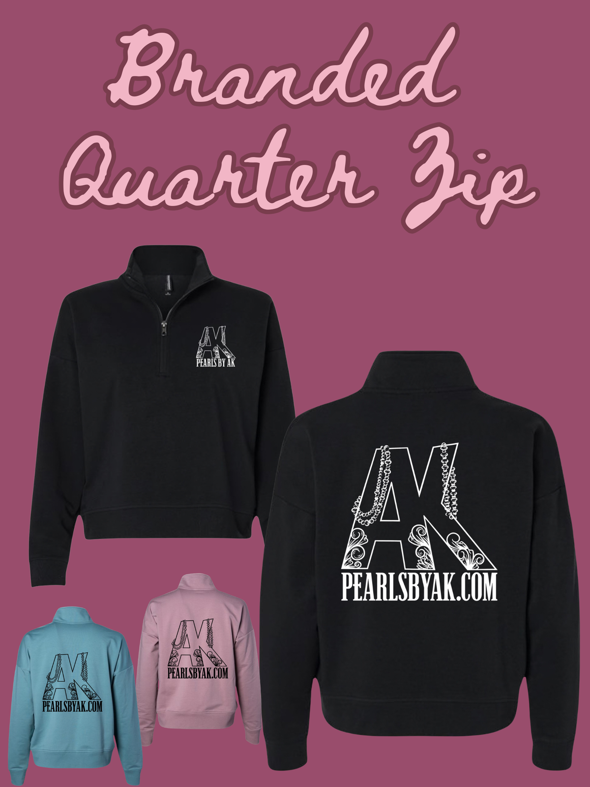 Branded Quarter Zip
