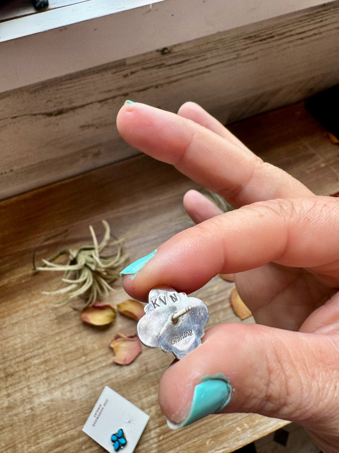 Zuni Stud Earrings – Turquoise