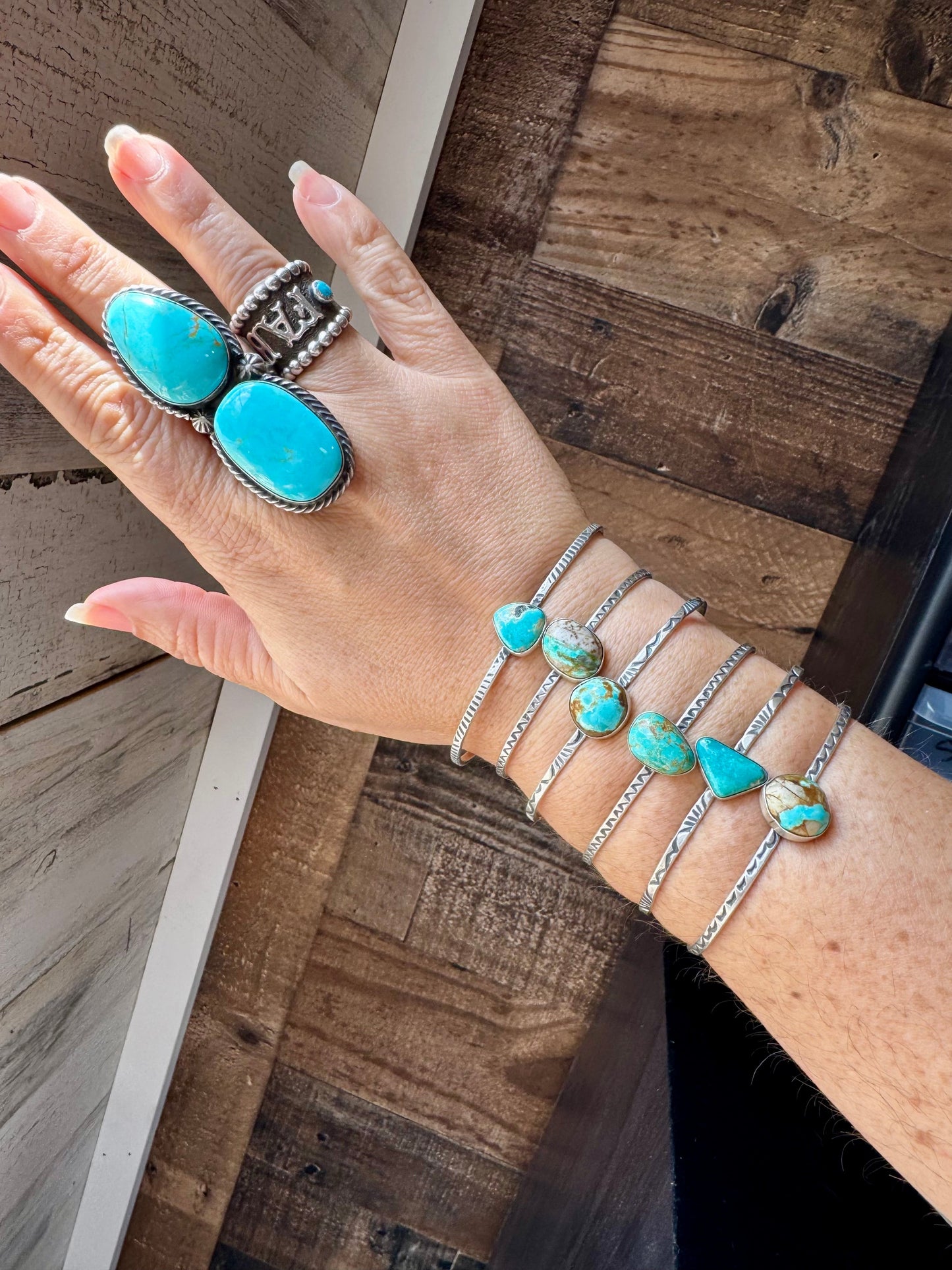 Royston Turquoise Cuff – Sterling Silver