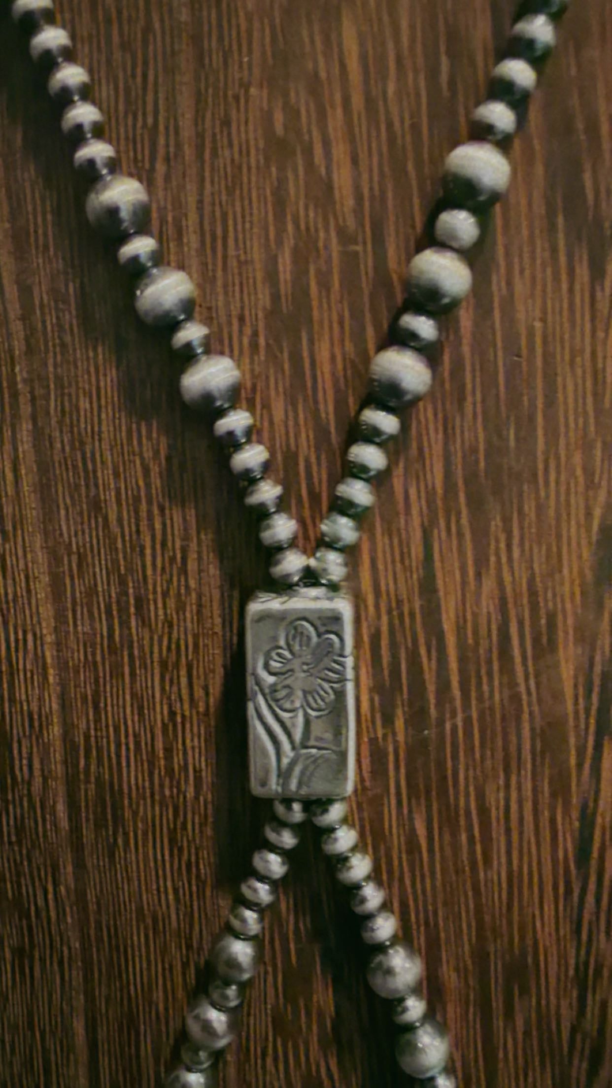 Flower Bead Lariat