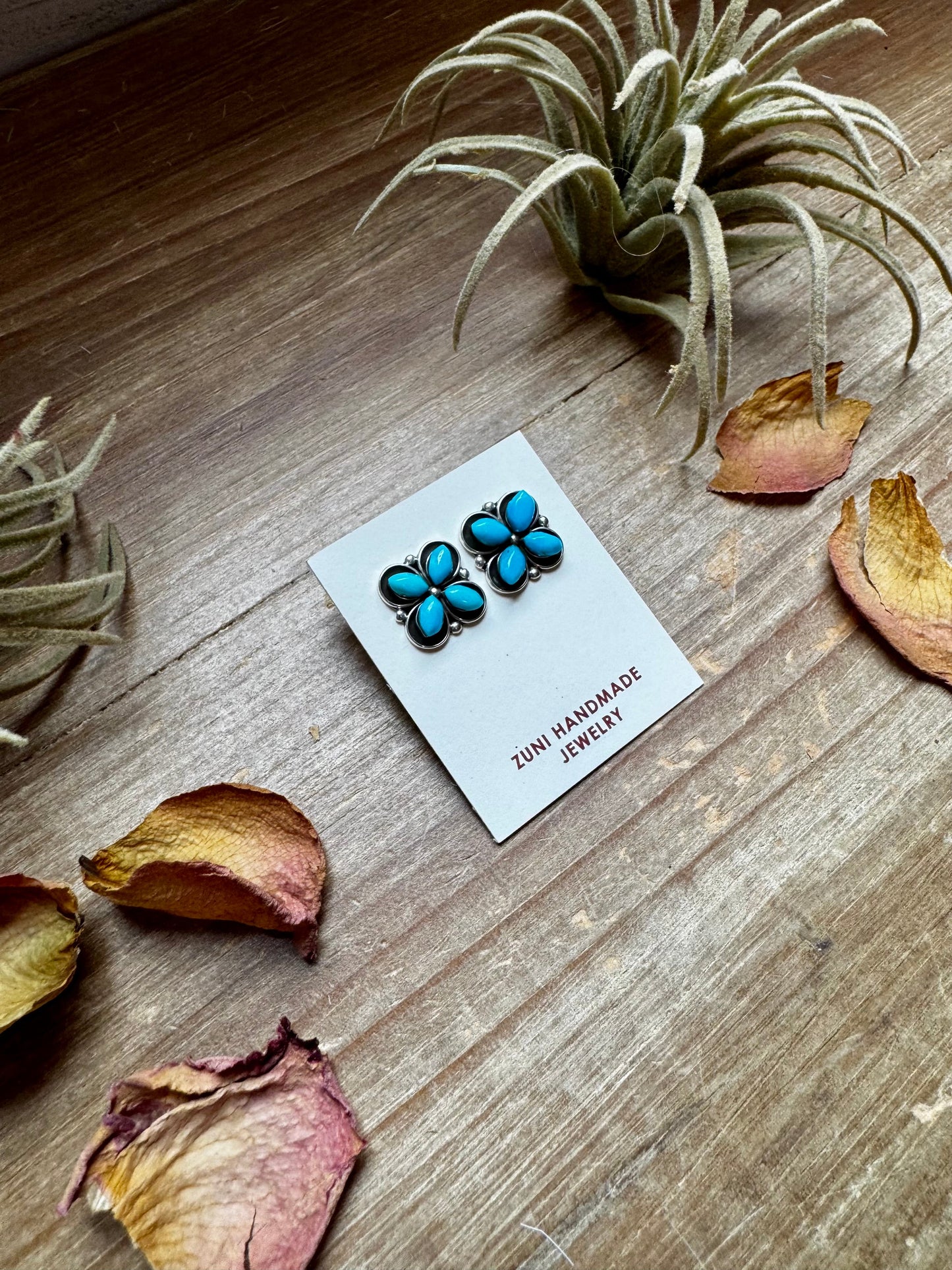 Zuni Stud Earrings – Turquoise
