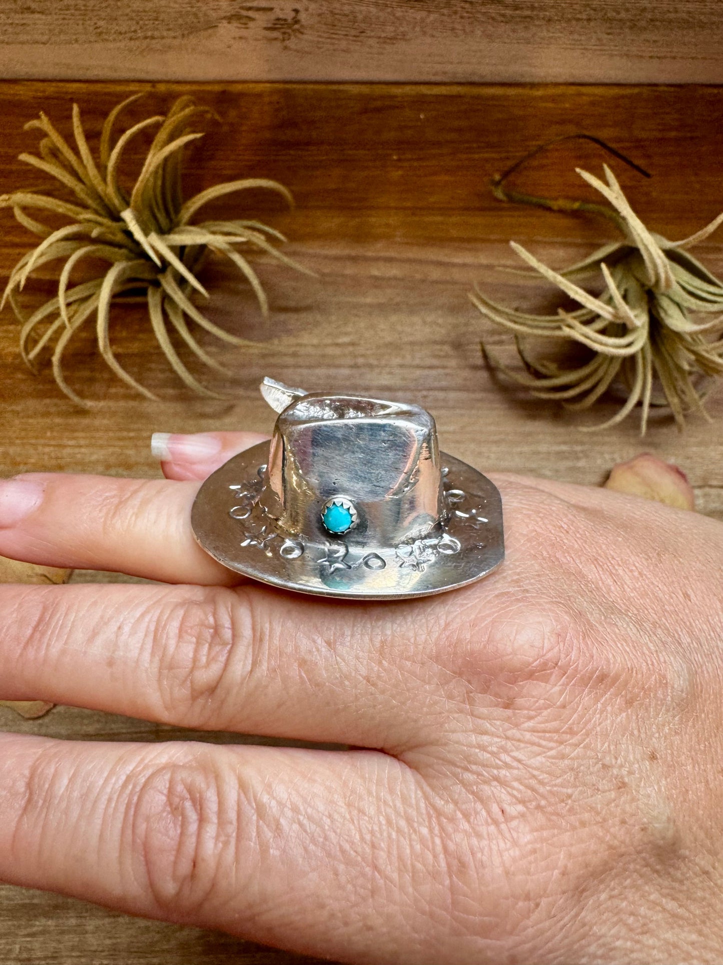 Adjustable Cowboy Hat Ring – Kingman Turquoise