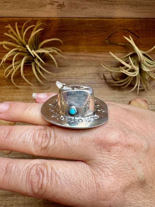 Adjustable Cowboy Hat Ring – Kingman Turquoise