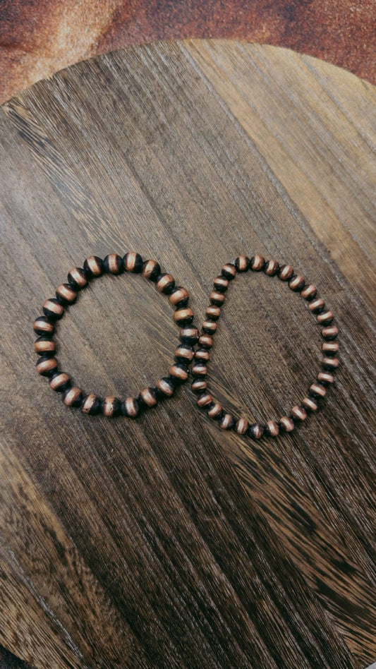 Copper Pearl Bracelets