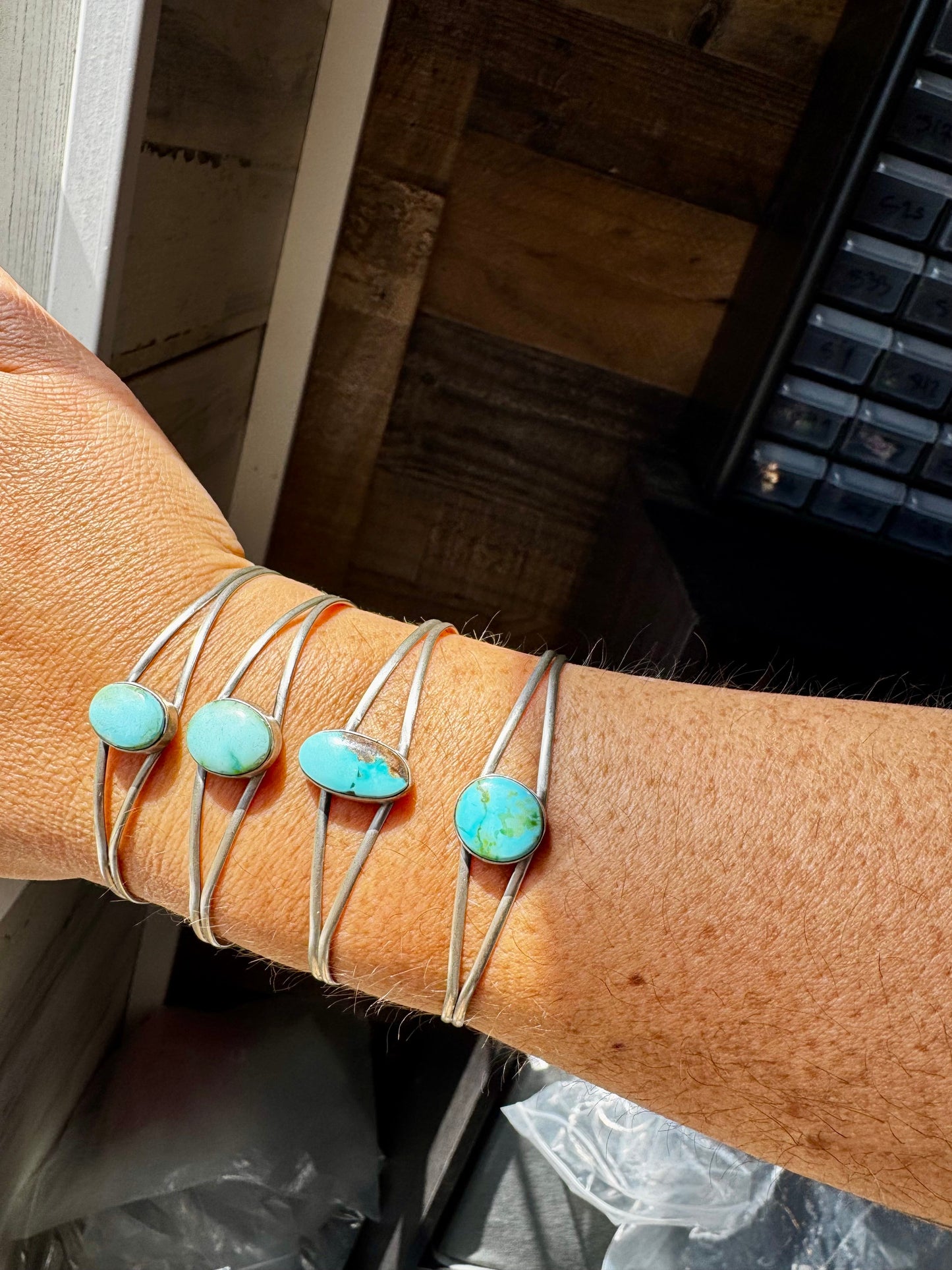 Sonoran Gold Turquoise Cuff – Sterling Silver