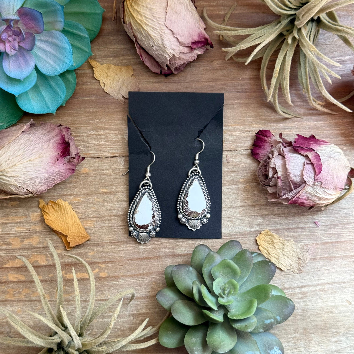 SS Wild Horse Jasper Dangle Earrings by Shay Pfeiffer