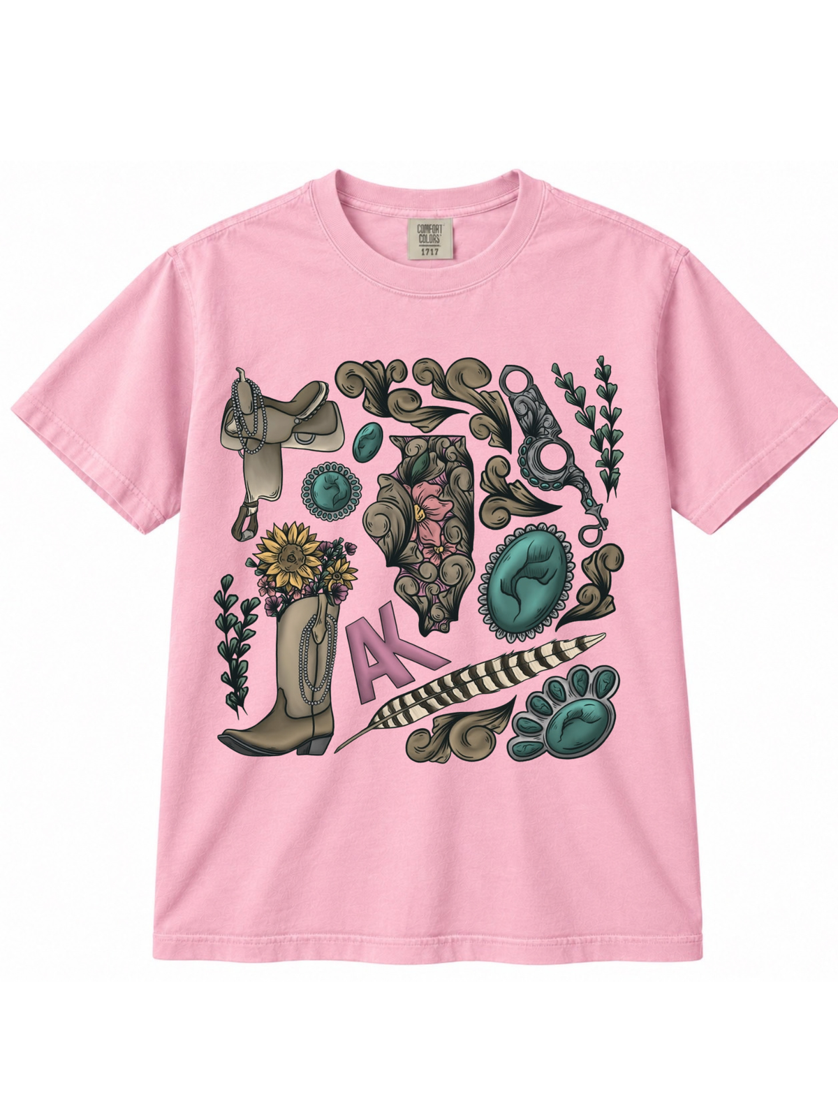 Cowgirl Collage Collection - T-shirt