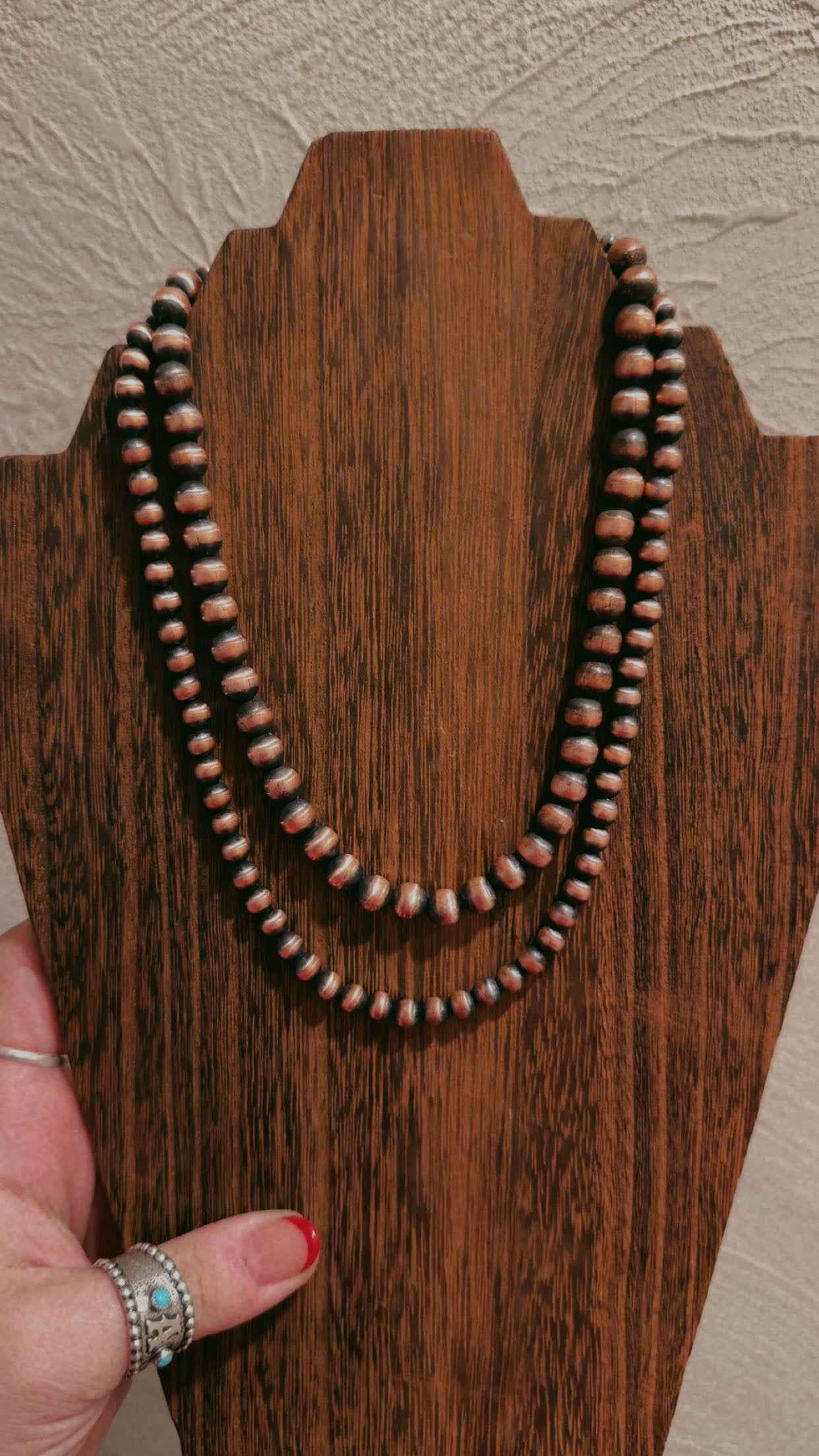8MM Copper Pearls (14-36")