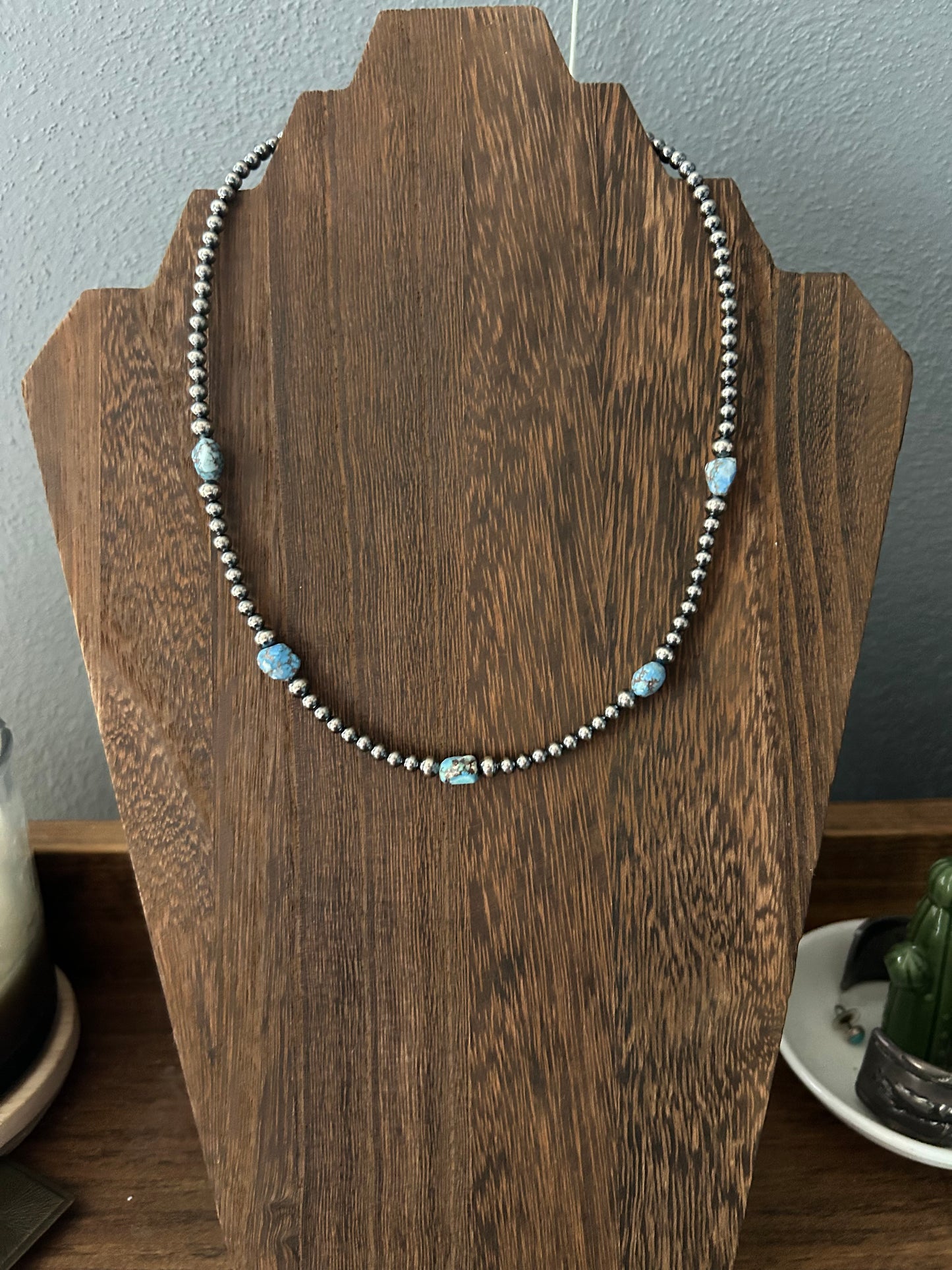 16” 4MM/5MM with golden hills turquoise