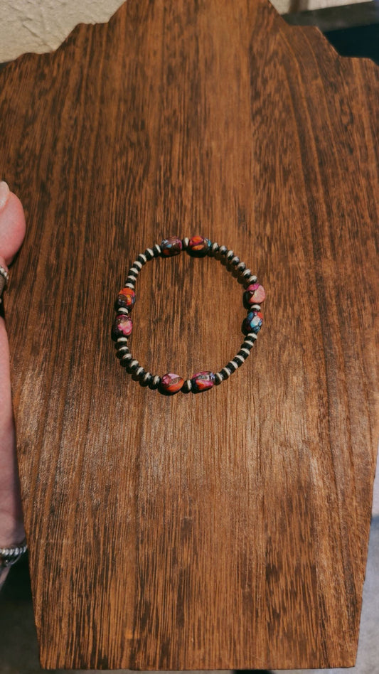4MM with pink dahlia