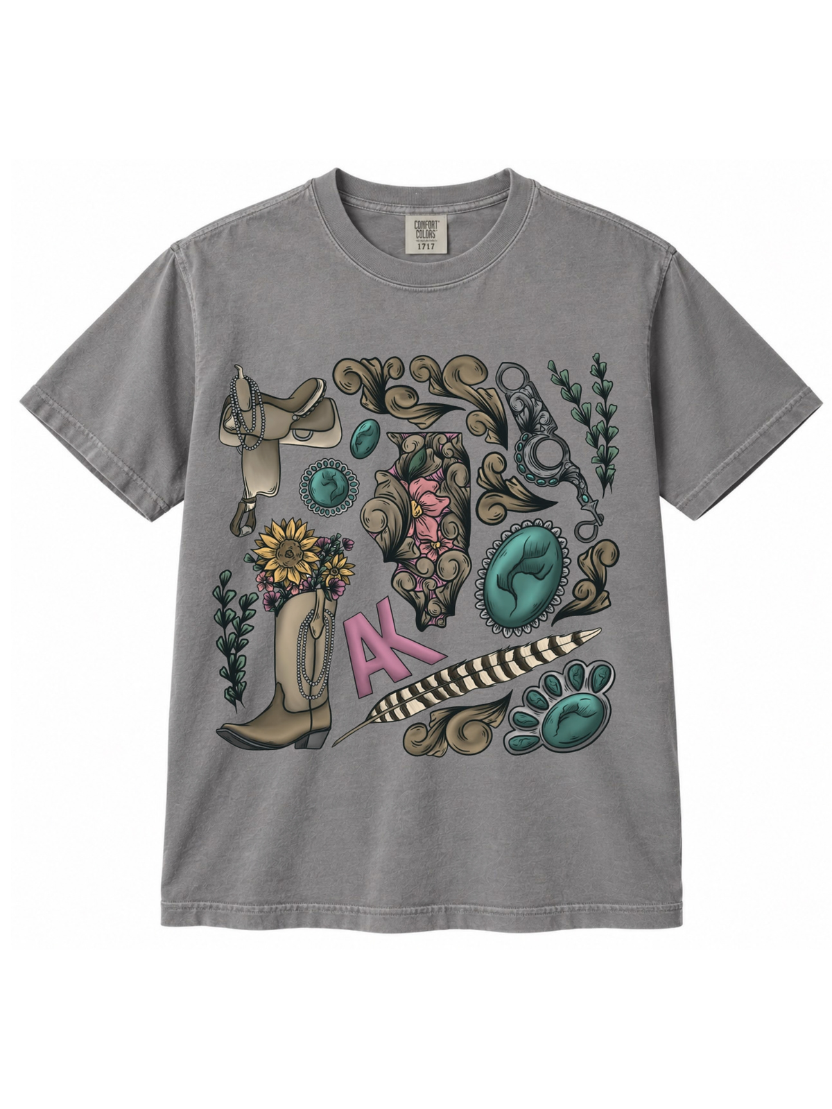 Cowgirl Collage Collection - T-shirt