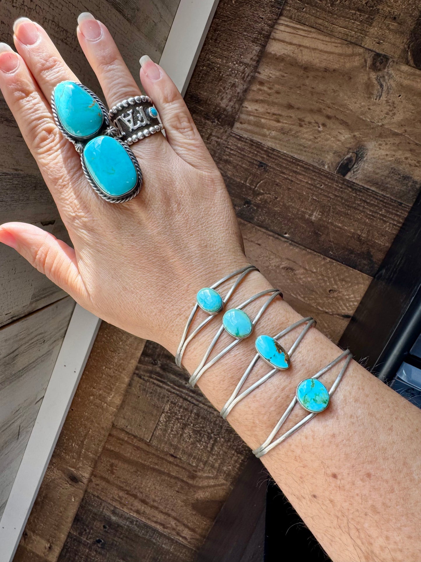 Sonoran Gold Turquoise Cuff – Sterling Silver