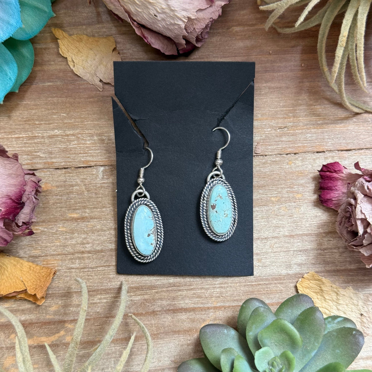 SS Dry Creek Turquoise Dangle Earrings by Shay Pfeiffer