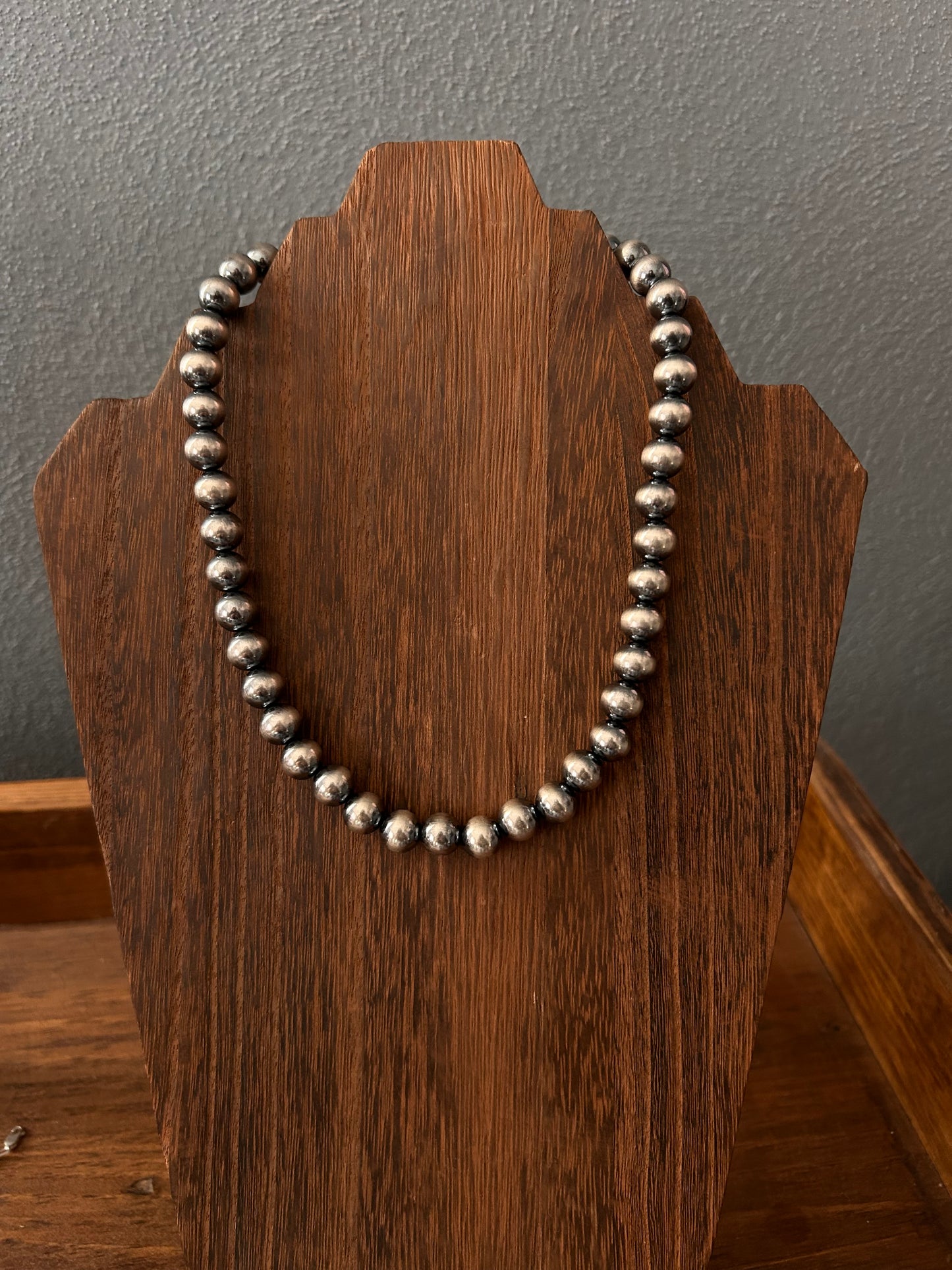 10MM Sterling Silver Pearls - 14" to 32"