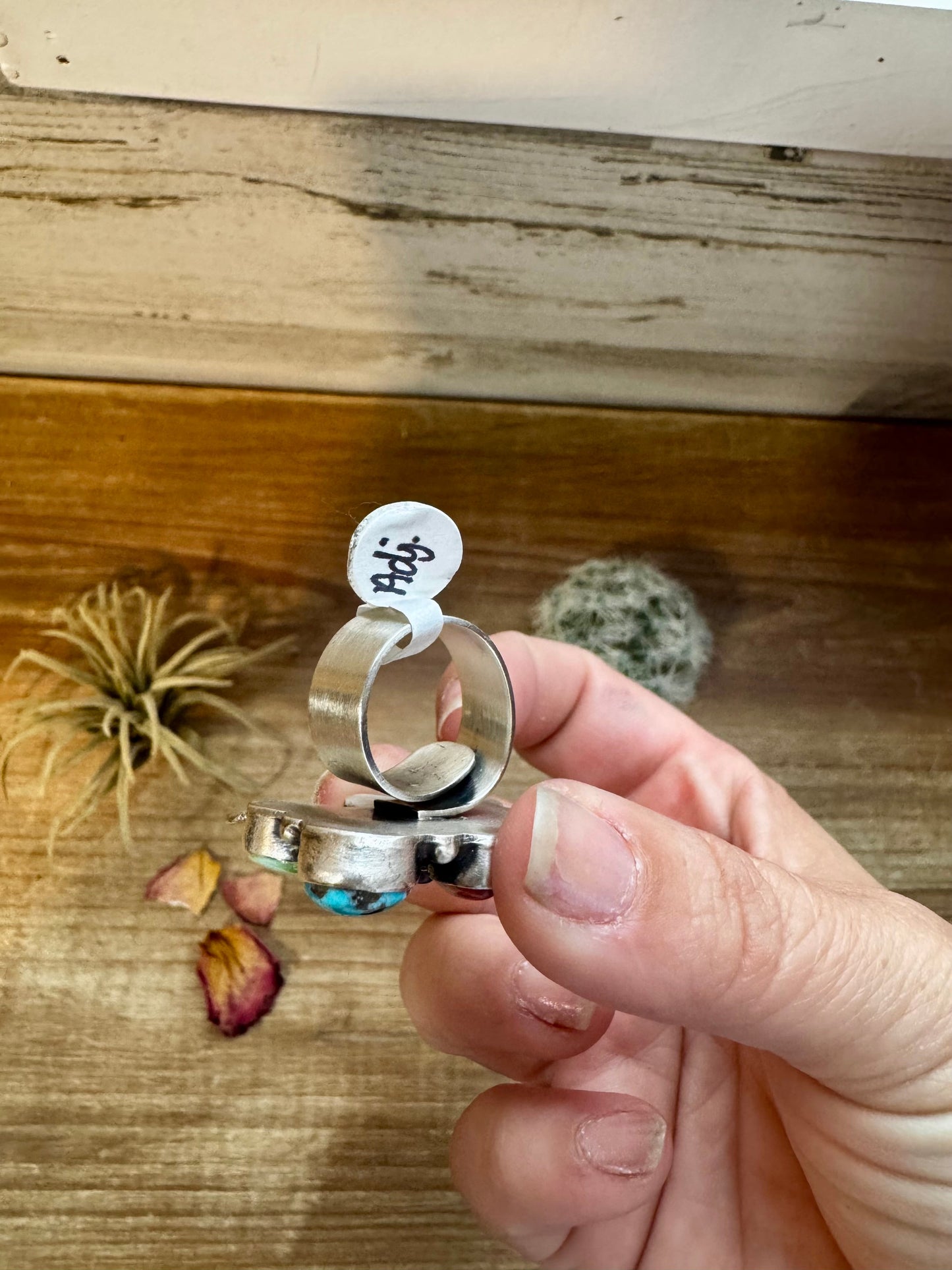 Butterfly Ring - Adjustable - Mix Stone & Sterling Silver III