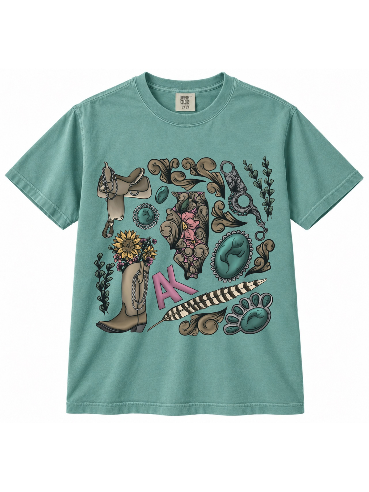 Cowgirl Collage Collection - T-shirt