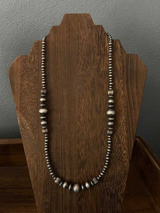 20” 4-12MM with fluted beads