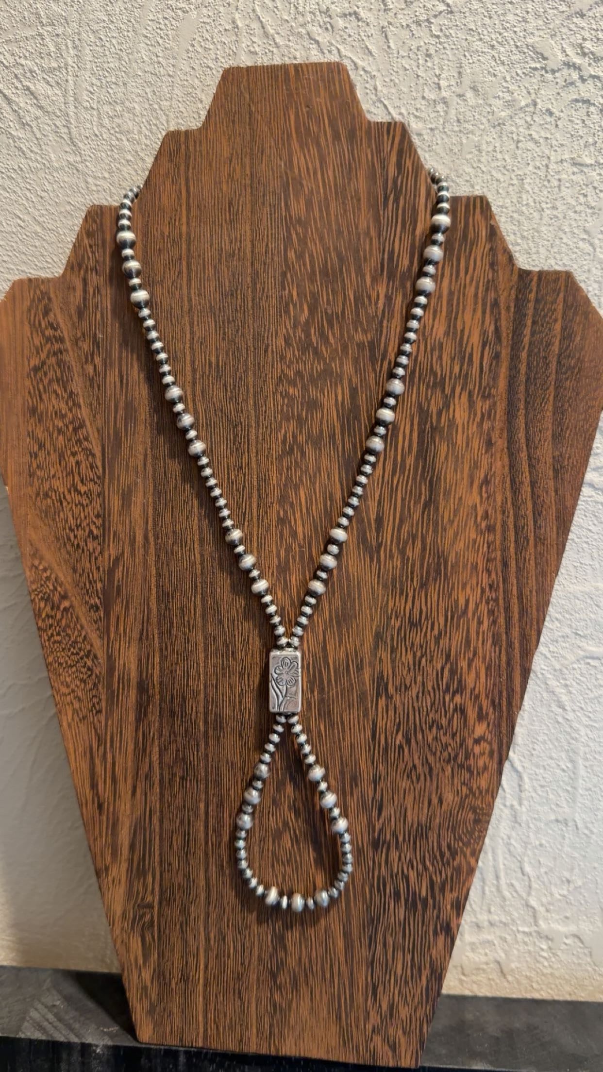 Flower Bead Lariat