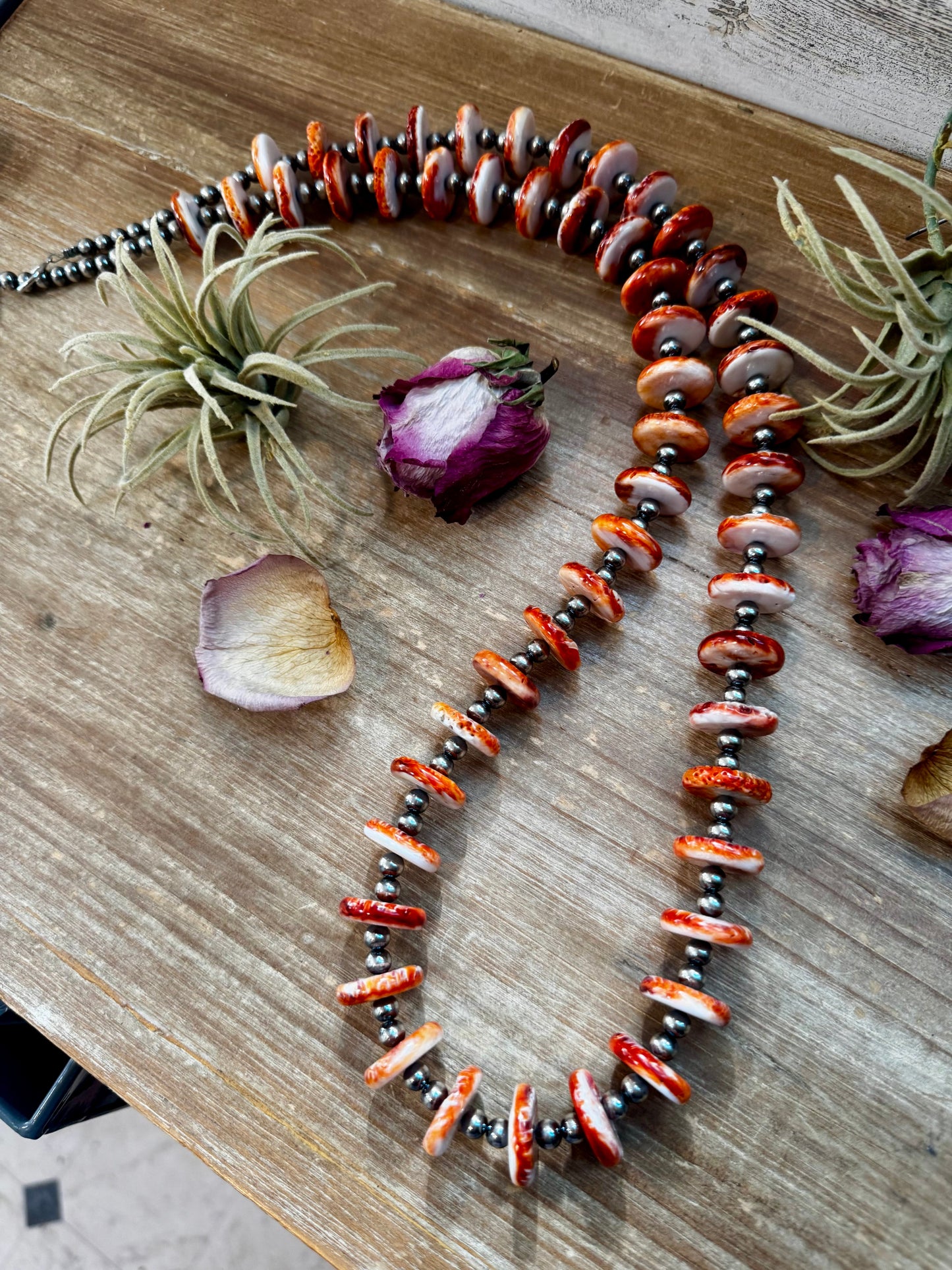 NFR Collection Necklace – 6mm with 16mm Spiny Oyster – 38"