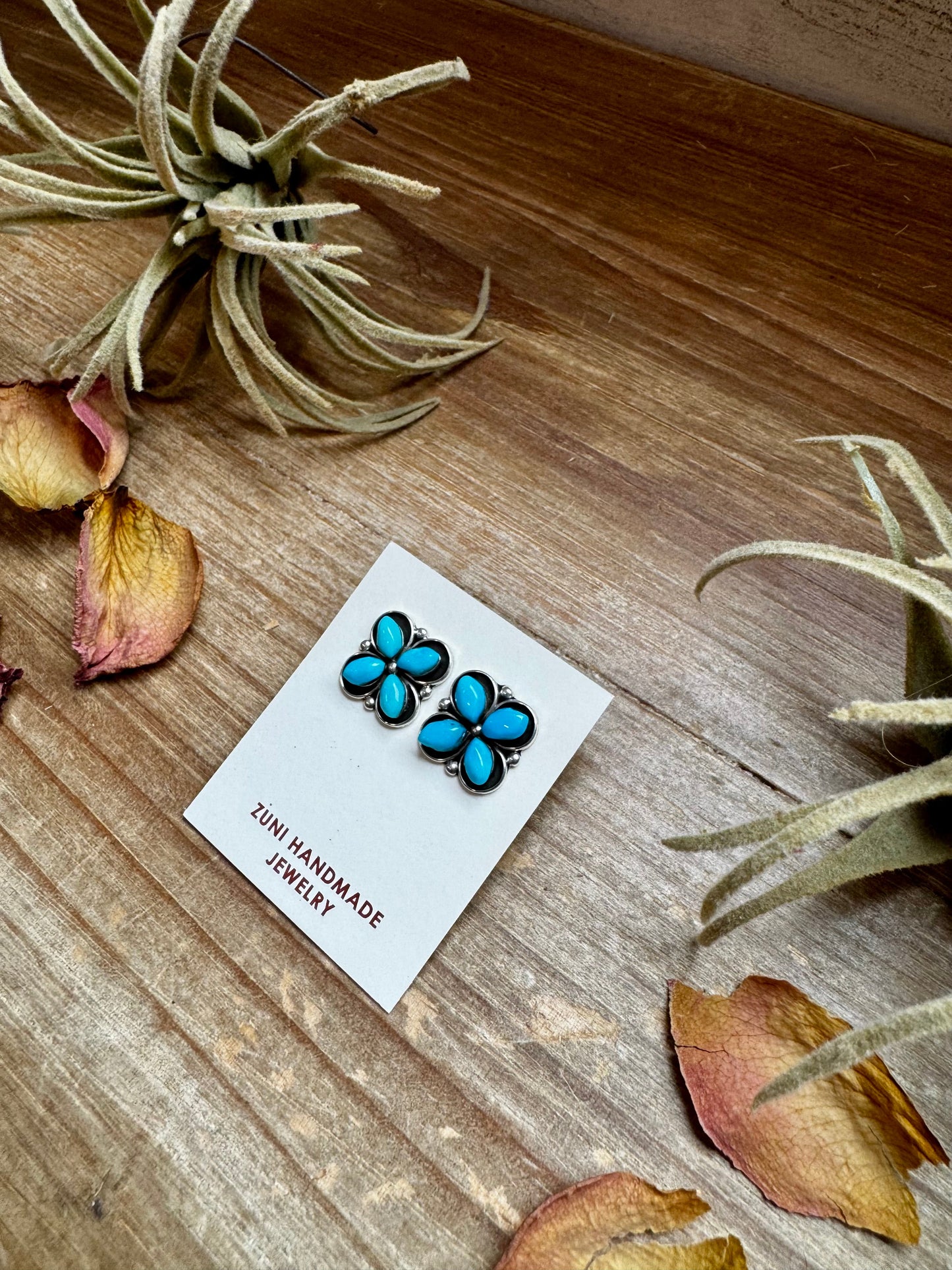 Zuni Stud Earrings – Turquoise