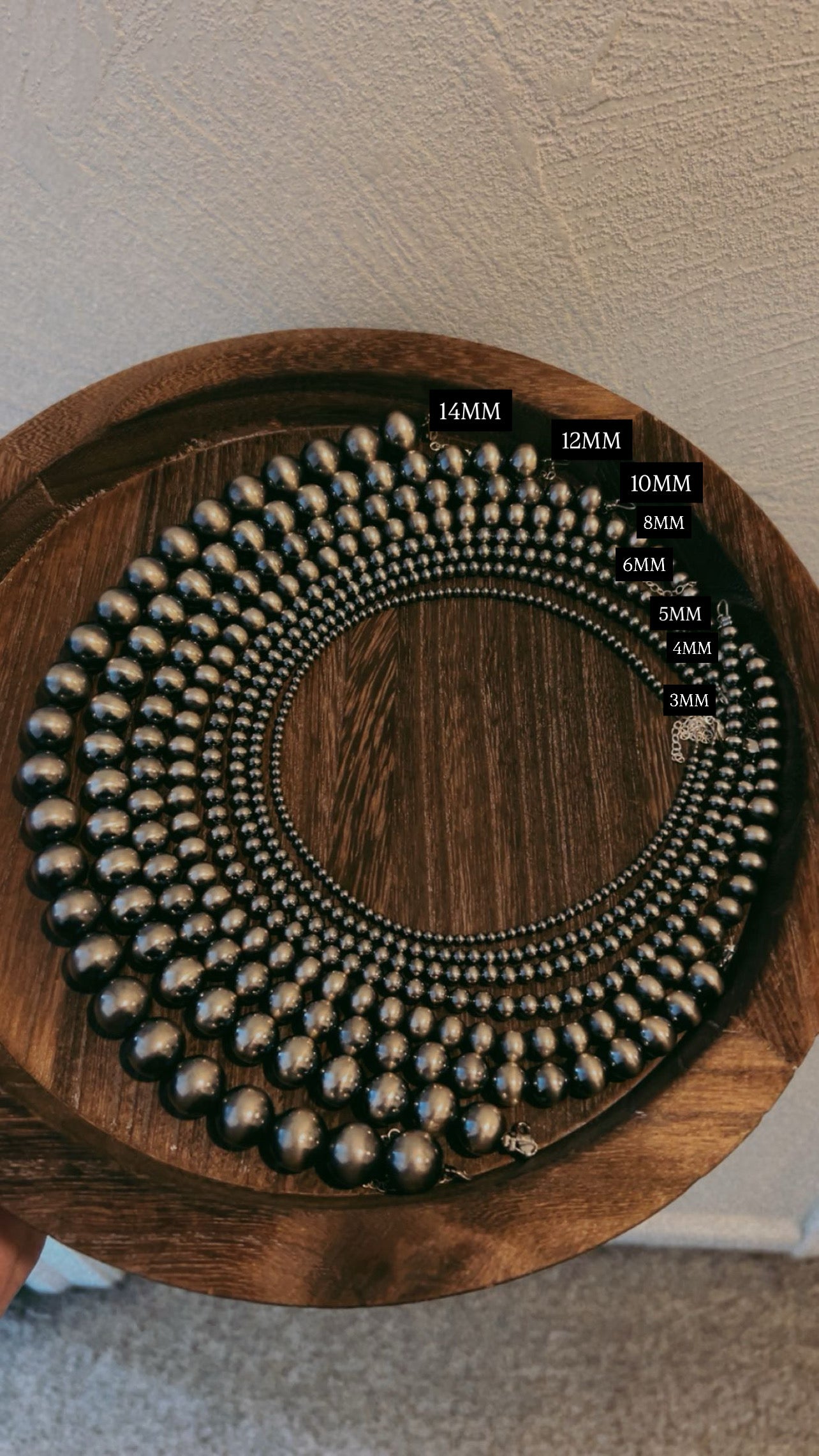 12MM Sterling Silver Pearls - 14" to 32"