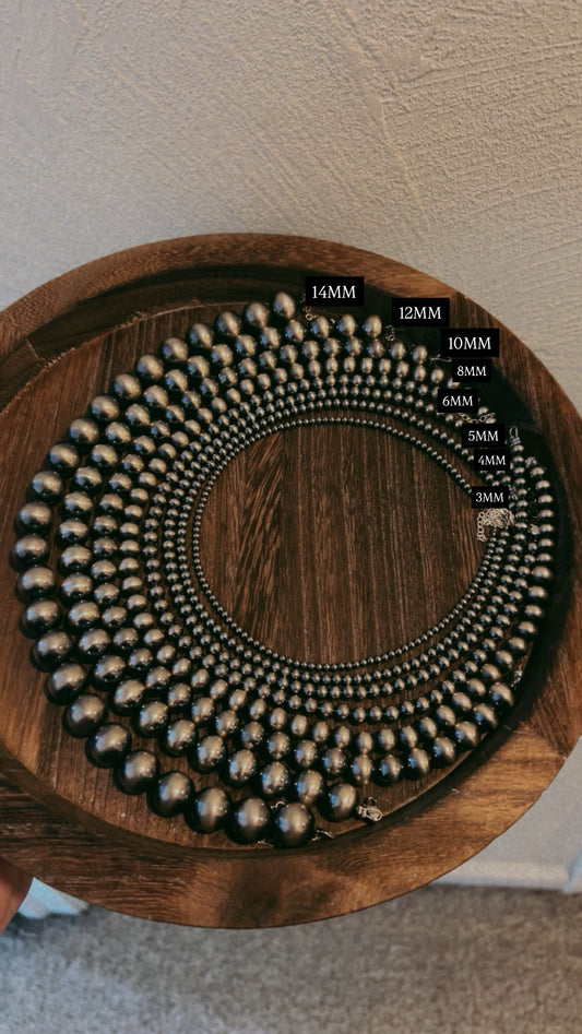 4MM Sterling Silver Pearls - 14" to 36"