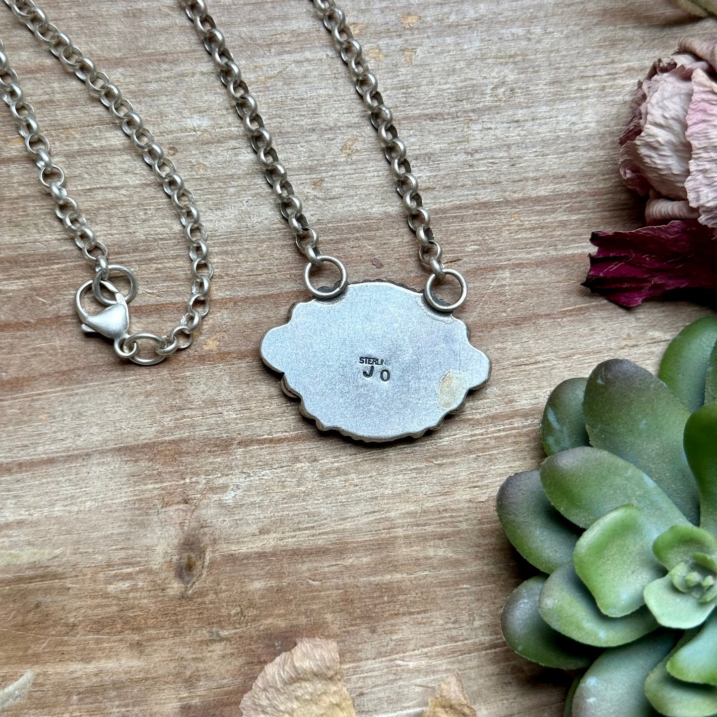 Sterling Silver Mercury Dime Fixed Chain Necklace by Jason Ogg
