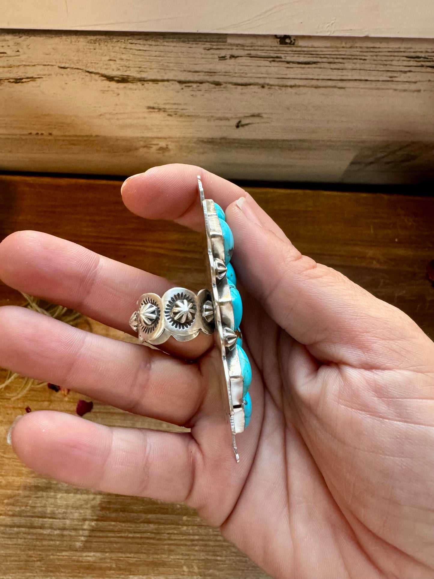 Adjustable Ring - Kingman Turquoise