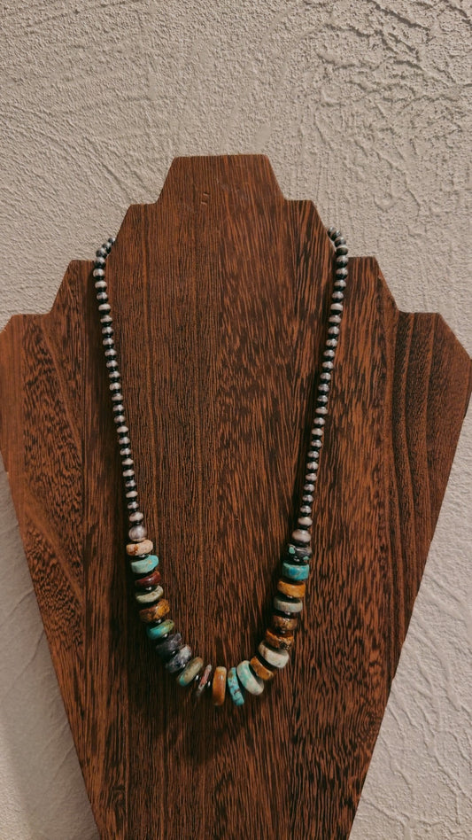 18” 5MM-8MM with Royston turquoise
