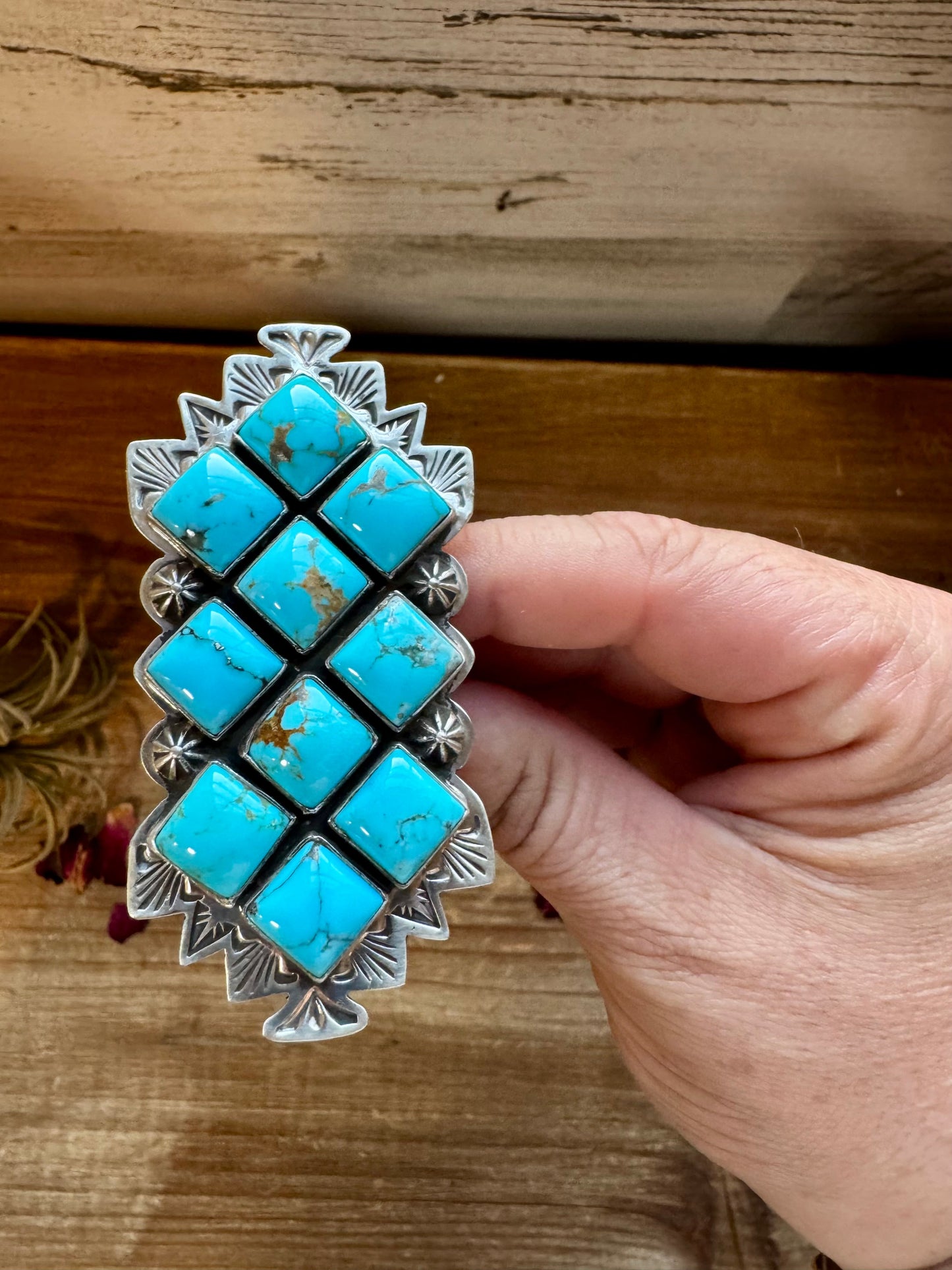 Adjustable Ring - Kingman Turquoise