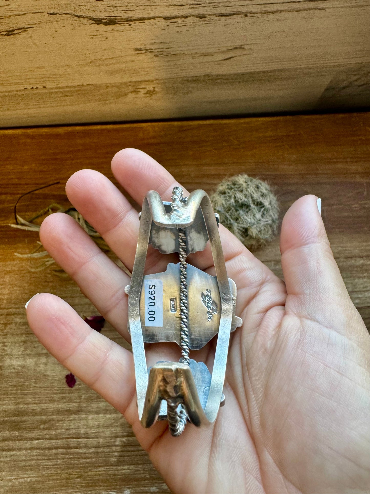 SS Cuff with Sonoran turquoise