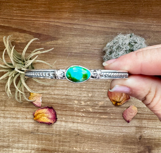 Cuff Bracelet - Sonoran Turquoise & Sterling Silver