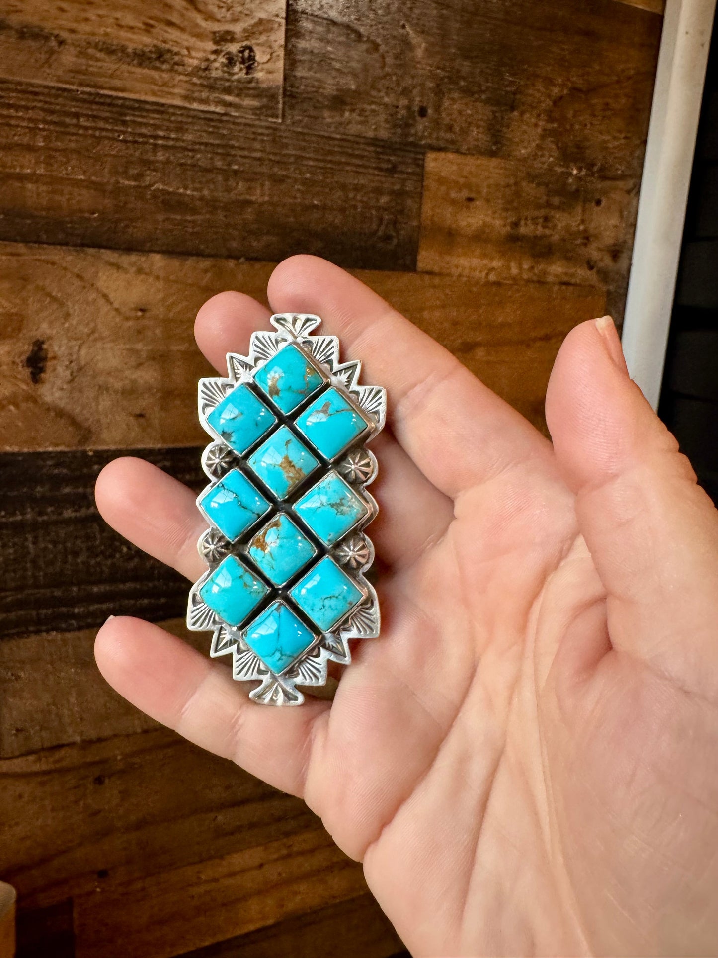 Adjustable Ring - Kingman Turquoise