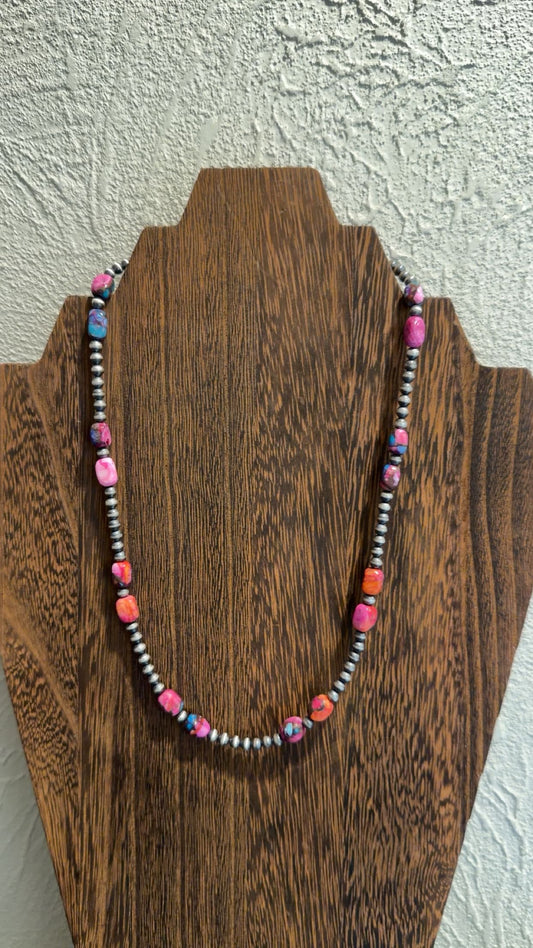 4MM with pink dahlia (16-18”)